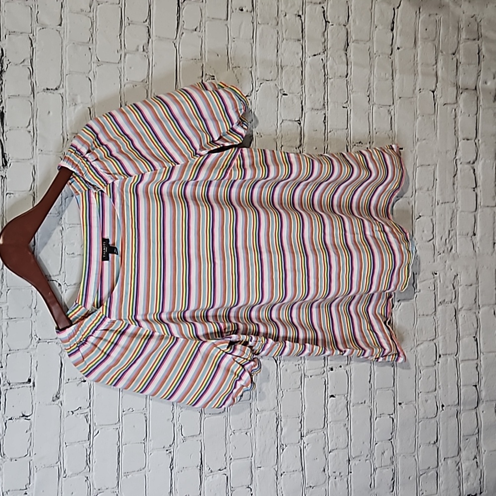 Talbots XL Petite Colorful Striped Top